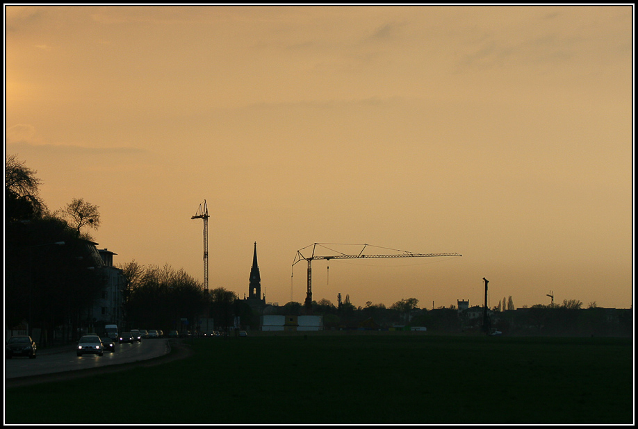 Dämmerung über Dresden