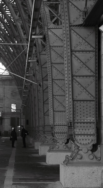 Plausch vor imposanter Kulisse