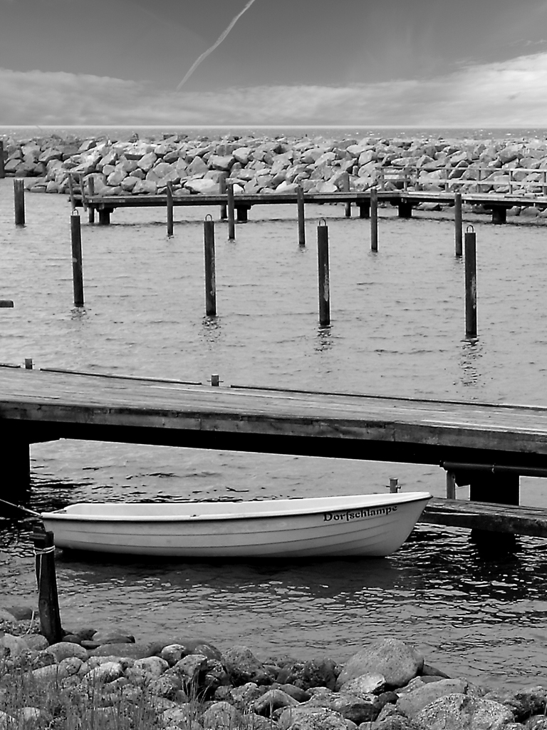 Ruderboot mit seltsamen Namen