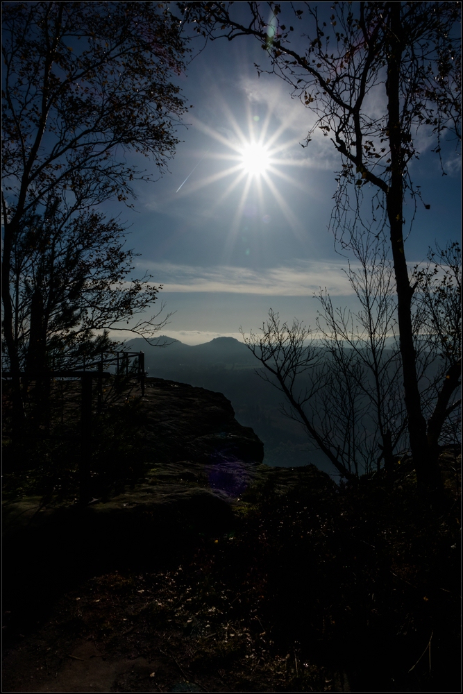 Sonne über dem Königstein