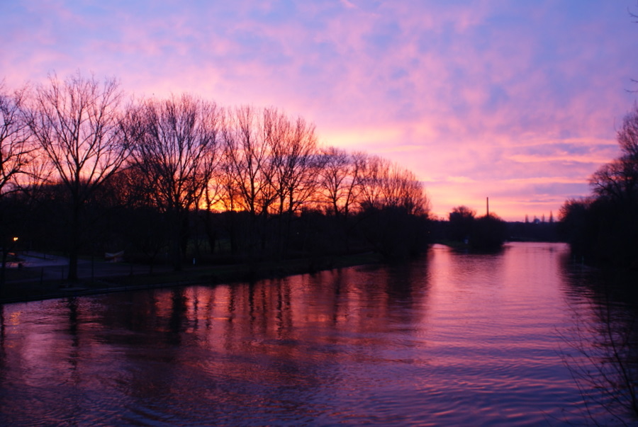 Sonnenaufgang Peißnitzbrücke