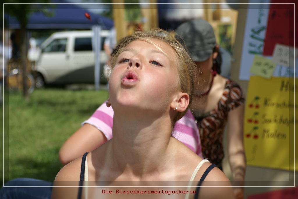 Die Kirschkernspuckerin