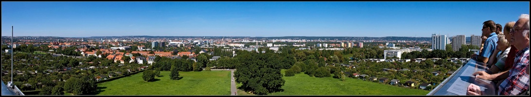 Dresden von der Bismarcksäule aus gesehen