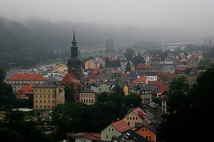 01_Schandau Bad Schandau im Regen