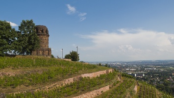 Bismarkturm m. Blick nach Dresden