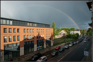 Tagesabschluß mit Regenbogen