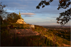 Spitzhaus im Abendlicht