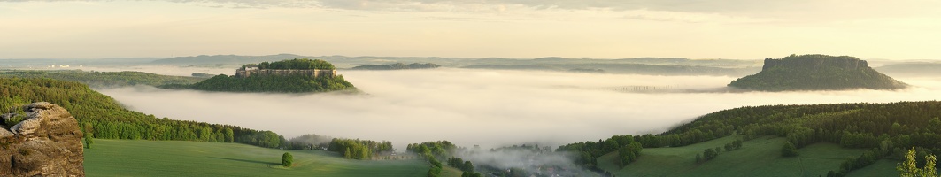 Sonnenaufgang vom Pfaffenstein