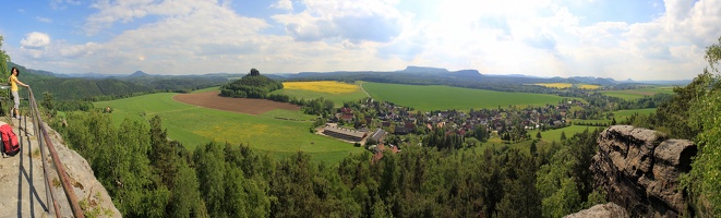 von der Kaiserkrone, Blick zum Zirkelstein