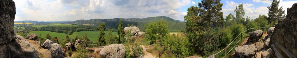 von der Kaiserkrone, Blick zum Zirkelstein