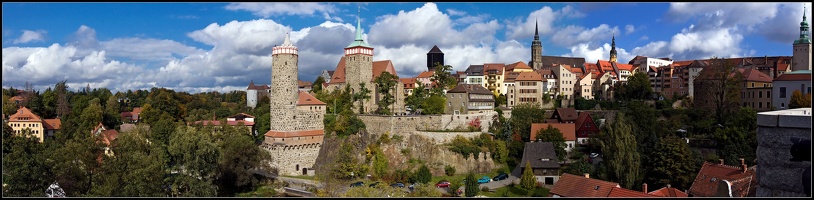 Blick auf die Altstadt von Bautzen